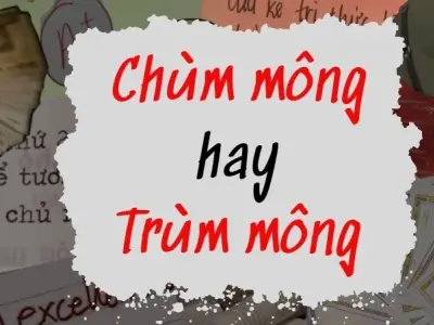 Chùm mông hay trùm mông đúng chính tả theo từ điển