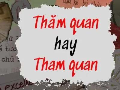 Thăm quan hay tham quan đúng chính tả? Câu trả lời gây sốc