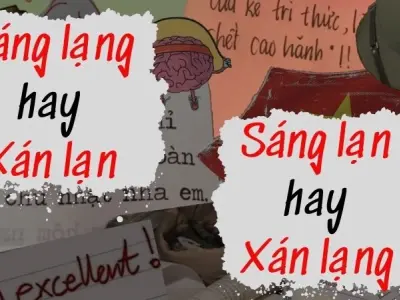 Xáng lạng, sáng lạng, sáng lạn và xán lạn từ nào đúng chính tả?
