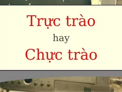 Trực trào hay chực trào đúng chính tả khiến ai cũng rối