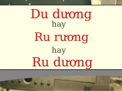 Ru rương, du dương hay ru dương đúng chính tả dễ nhầm lẫn