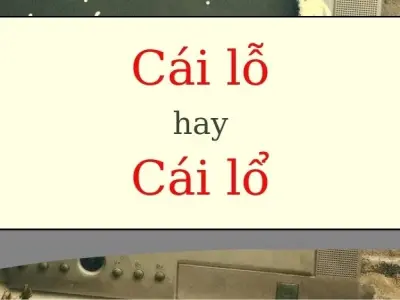 Cái lỗ hay cái lổ đúng chính tả? Sự khác biệt cần lưu ý