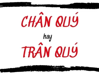 Chân quý hay trân quý đúng chính tả? Câu trả lời gây sốc