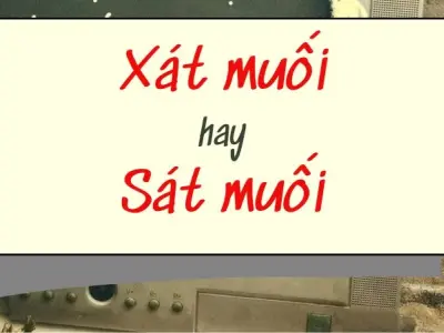 Xát muối hay sát muối đúng chính tả và cách phân biệt