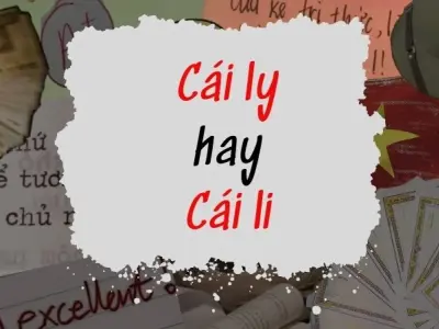 Cái ly hay cái li đúng chính tả và sự nhầm lẫn cần tránh