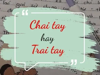 Trai tay hay chai tay đúng chính tả mà ai cũng nhầm lẫn