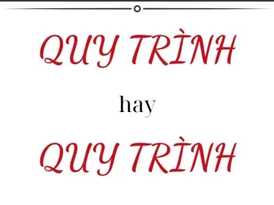 Quy trình hay qui trình đúng chính tả khiến tranh cãi