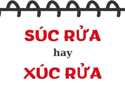Phân biệt súc rửa và xúc rửa đúng chính tả như thế nào?