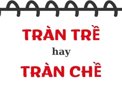 Tràn trề hay tràn chề đúng chính tả mà ai cũng viết sai