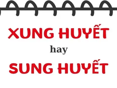 Xung huyết hay sung huyết đúng chính tả tiếng Việt