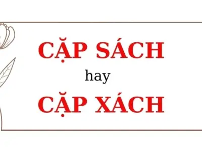 Cặp xách hay cặp sách đúng chính tả, lỡ tay là sai nghĩa