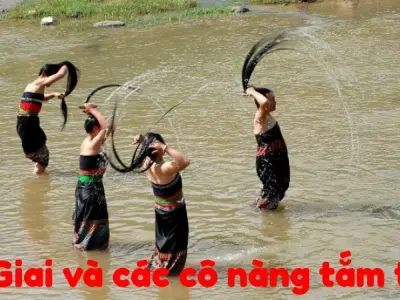 Tóm tắt Truyện dân gian - Ba Giai và các cô nàng tắm tiên