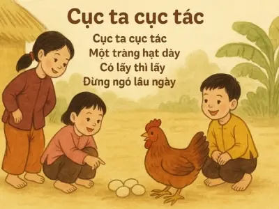 Bài đồng dao Cục ta cục tác và ý nghĩa nuôi dạy trẻ