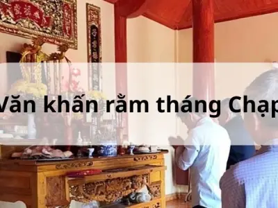 Văn khấn rằm tháng Chạp chuẩn xác cầu may mắn cho gia đình
