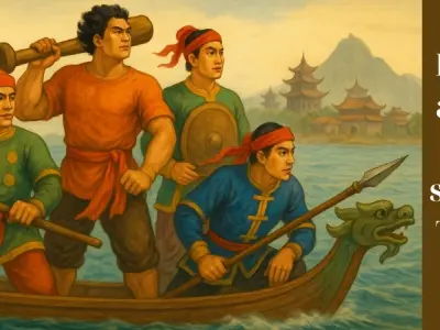 Tóm tắt truyện cổ tích Việt Nam - Bốn anh tài sang Tàu