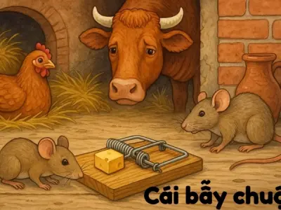 Tóm tắt Truyện ngụ ngôn - Cái bẫy chuột ngắn gọn, dễ hiểu