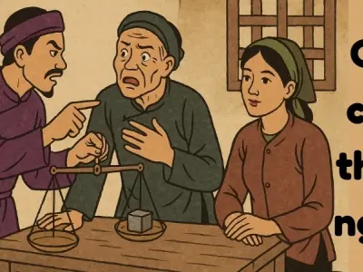 Tóm tắt Truyện dân gian - Cái cân thủy ngân đầy đủ nhất