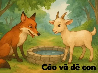Tóm tắt Truyện ngụ ngôn - Cáo và dê con hay, ý nghĩa sâu sắc