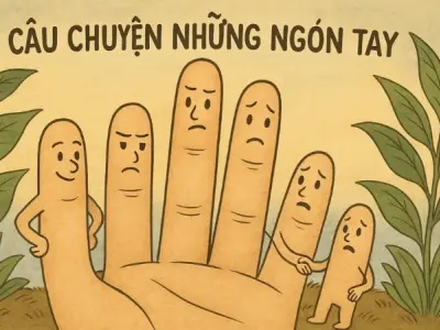 Tóm tắt Truyện ngụ ngôn - Câu chuyện những ngón tay hay nhất
