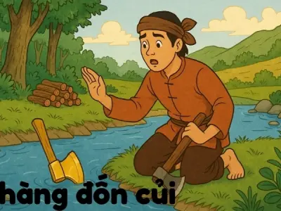 Tóm tắt Truyện dân gian - Chàng đốn củi ngắn gọn nhất