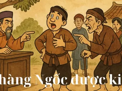 Tóm tắt truyện cổ tích Việt Nam – Chàng Ngốc được kiện