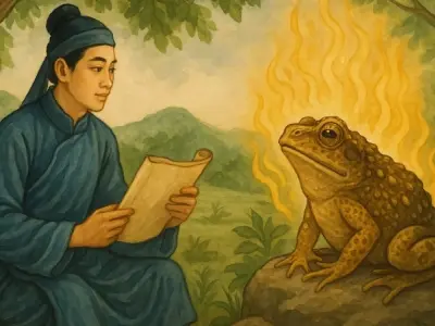 Tóm tắt chi tiết truyện cổ tích Chàng nho sĩ và cóc thần
