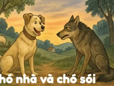 Tóm tắt Truyện ngụ ngôn - Chó nhà và chó sói đầy đủ ý nghĩa
