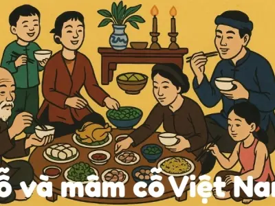 Tóm tắt truyện dân gian - Cỗ và mâm cỗ Việt Nam hấp dẫn