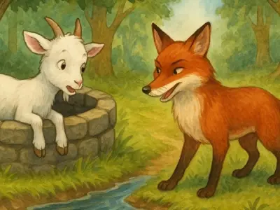 Tóm tắt Truyện ngụ ngôn - Dê con và cáo cho bé dễ nhớ