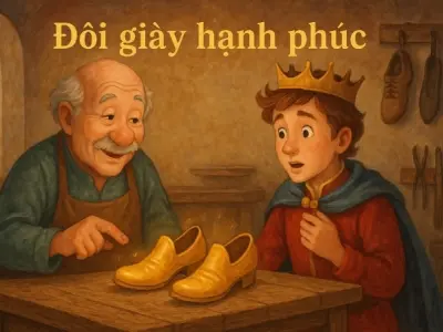 Tóm tắt Truyện cổ tích nước ngoài - Đôi giày hạnh phúc