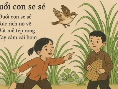 Đồng dao Đuổi con se sẻ và ý nghĩa giáo dục sâu sắc