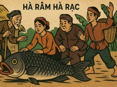 Tóm tắt Truyện dân gian - Hà rầm hà rạc ngắn gọn dễ hiểu