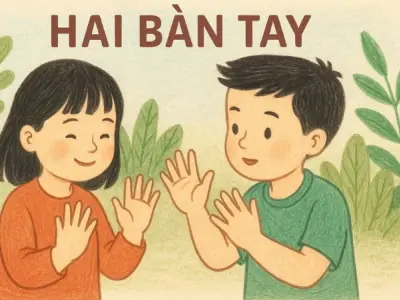 Ý nghĩa giáo dục sâu sắc từ bài đồng dao Hai bàn tay