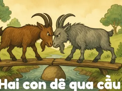 Tóm tắt Truyện ngụ ngôn - Hai con dê qua cầu hay nhất