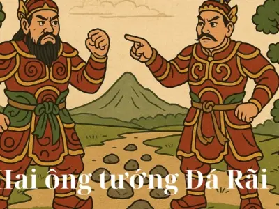 Tóm tắt truyện cổ tích Việt Nam Hai ông tướng Đá Rãi