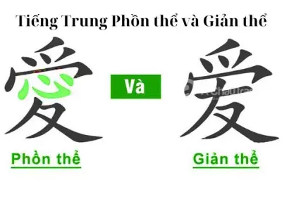 Tiếng Trung Phồn thể và Giản thể khác nhau thế nào