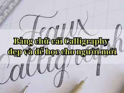 Bảng chữ cái Calligraphy đẹp và dễ học cho người mới