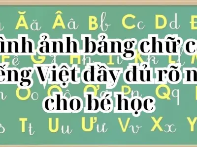 Hình ảnh bảng chữ cái tiếng Việt đầy đủ rõ nét cho bé học