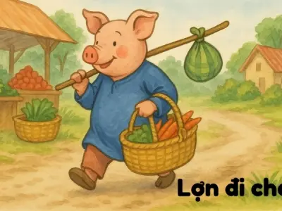 Tóm tắt Truyện ngụ ngôn - Lợn đi chợ và bài học thấm thía