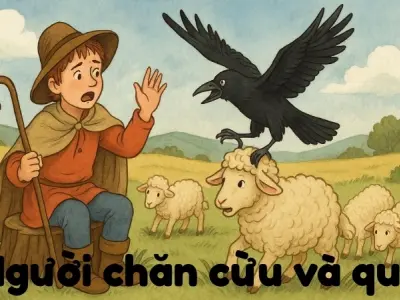 Tóm tắt Truyện ngụ ngôn - Người chăn cừu và quạ hay nhất