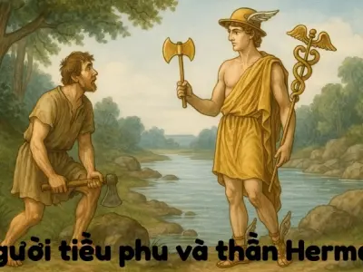 Tóm tắt Truyện ngụ ngôn - Người tiều phu và thần Hermes hay nhất