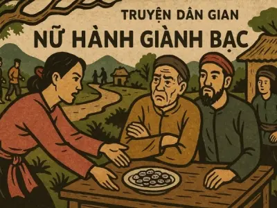 Tóm tắt Truyện dân gian - Nữ hành giành bạc chi tiết nhất