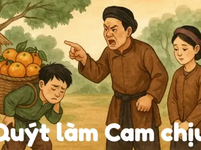 Tóm tắt Truyện dân gian - Quýt làm Cam chịu ngắn gọn dễ hiểu