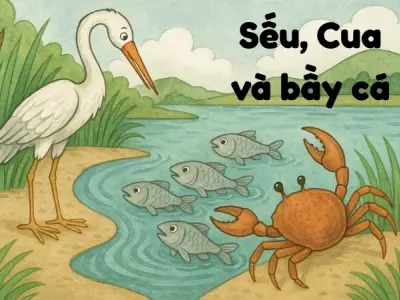 Tóm tắt Truyện ngụ ngôn - Sếu, Cua và bầy cá hay nhất