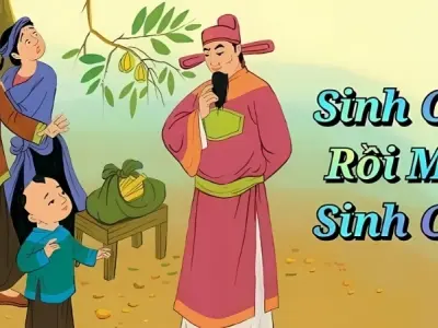 Tóm tắt truyện cổ tích Việt Nam - Sinh con rồi mới sinh cha