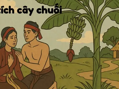 Tóm tắt truyện cổ tích Việt Nam - Sự tích cây chuối