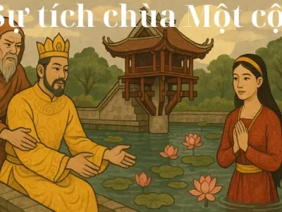 Tóm tắt truyện cổ tích Việt Nam - Sự tích chùa Một Cột