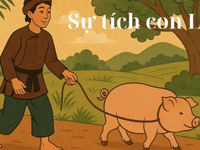 Tóm tắt truyện cổ tích Việt Nam - Sự tích con Lợn