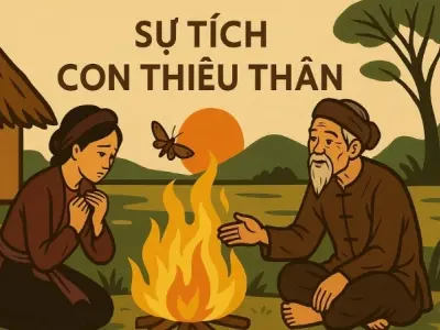 Tóm tắt truyện cổ tích Việt Nam - Sự tích con thiêu thân