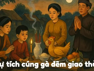 Tóm tắt truyện cổ tích Việt Nam - Cúng gà đêm giao thừa